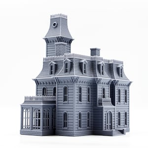 Addams Family House 3d printed building model paintable architectural miniature image 7