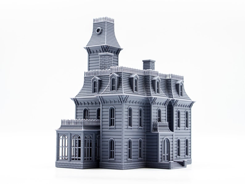 Addams Family House 3d printed building model paintable architectural miniature image 7