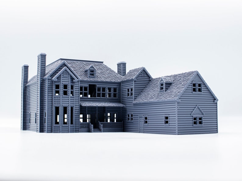 Scream Horror House 3d printed paintable architectural model image 1