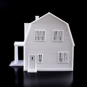 Freddy Krueger Haunted House 3d printed model paintable architectural miniature building image 5