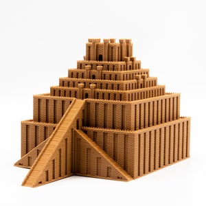Ziggurat of Marduk Etemenanki 3d printed ancient Babylon Temple model
