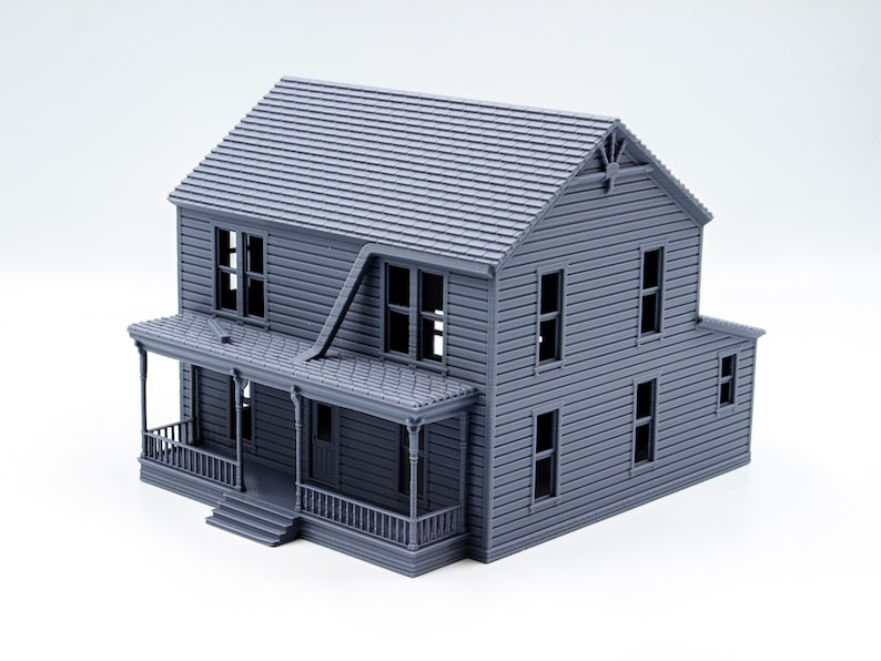 Michael Myers Halloween House 3d printed building model paintable architectural miniature image 8