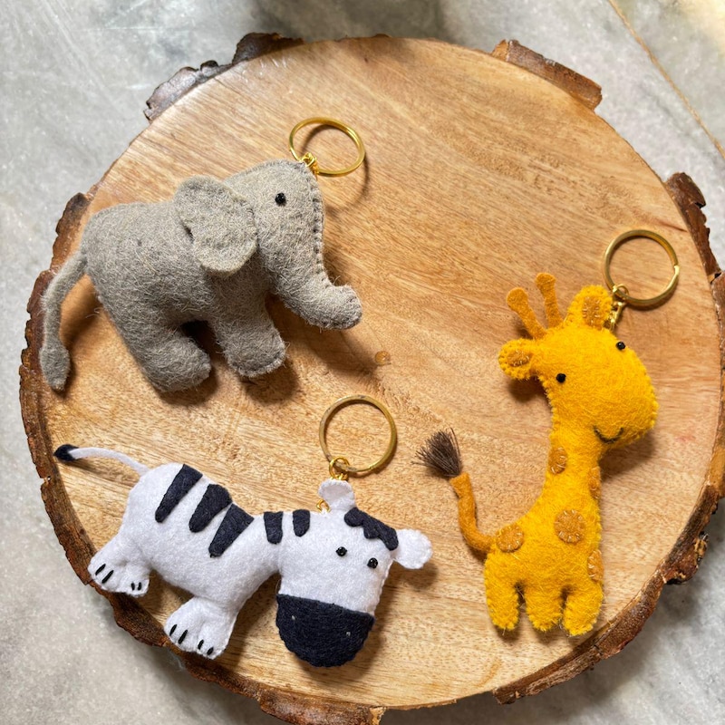 Felt Keychain - Etsy