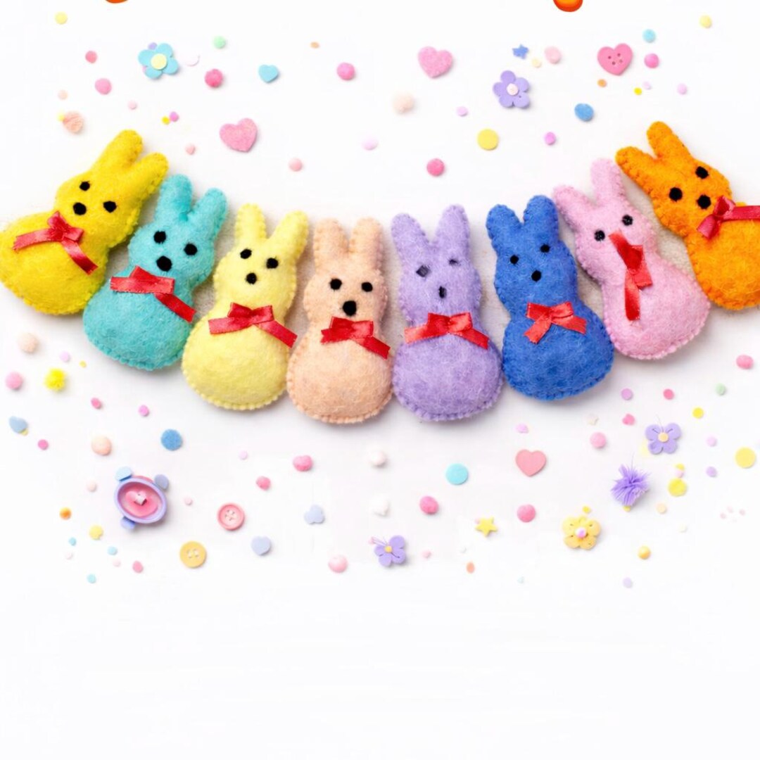 Wool Felt Bunny Garland – Handmade Easter Spring Nursery Decor - Etsy