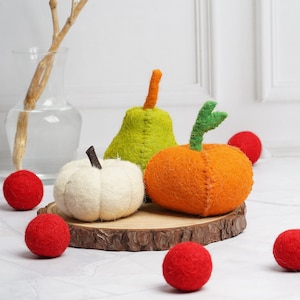 Handmade Felt Fruits: Pretend Play Food, Nursery Decor