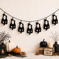 Handmade Felt Ghost Garland | Spooky Halloween Banner, Gothic Decor product logo
