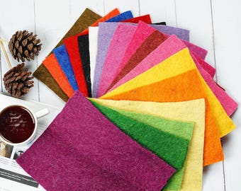 3mm Wool Felt Sheet – Thick Pure Wool Felt for Crafts, High-Quality Wool Felt Sheets, Ideal for Sewing & DIY Projects