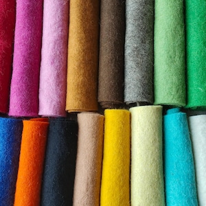 1 Blatt - Merinowolle Mischung Filz 3 MM dick Wählen Sie Ihre Farbe und Größe der weichen Filz Blatt für Handwerk, DIY-Projekte, Nähen und vieles mehr