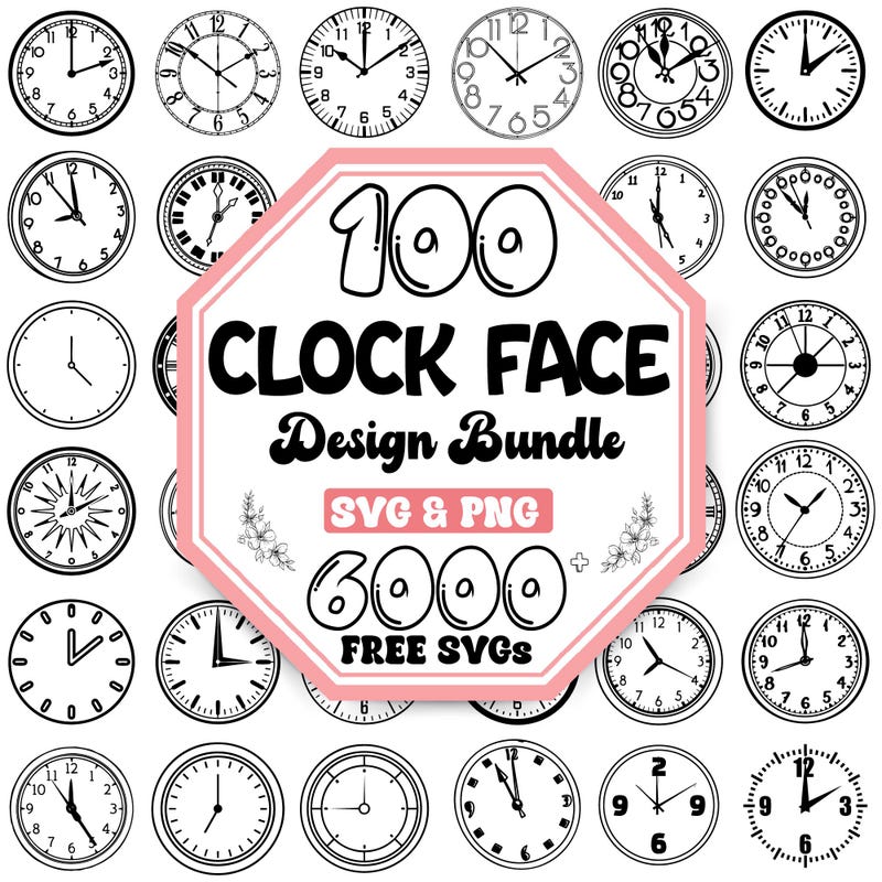 Clock Face With Numbers - Etsy