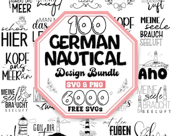 Maritime Lesezeichen-Bundle |Ozeanwellen geschnitten - Marine-Stil-Svg |