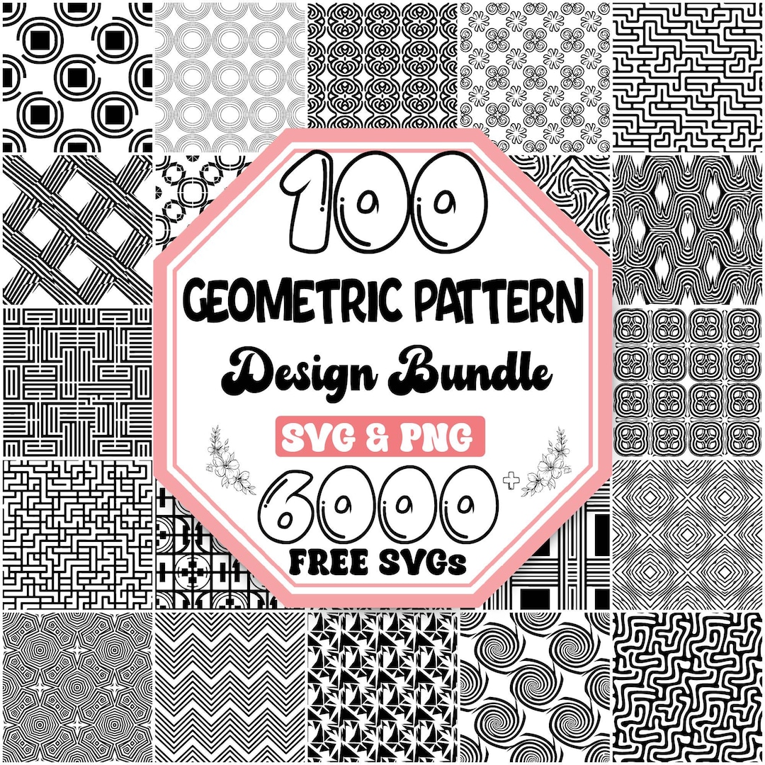 Geometric Seamless Pattern Svg Bundle |lines Pattern Svg |vintage ...
