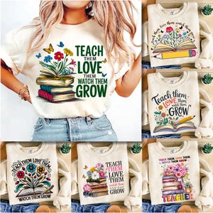 Teacher Appreciation PNG Bundle: Wildflowers, Retro Design (Digital Files)