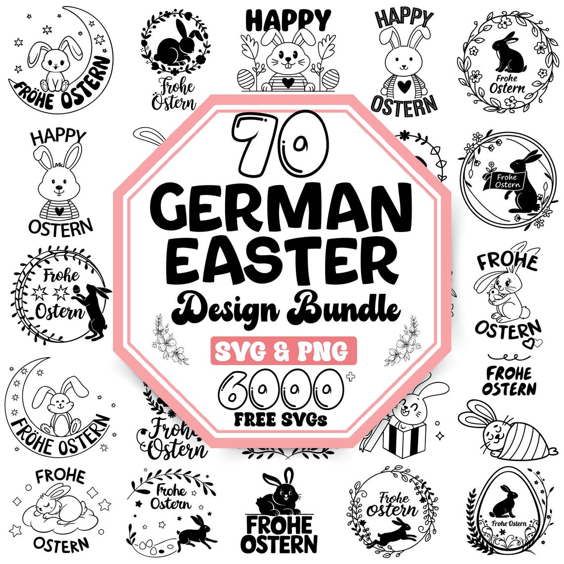 German Easter Svg Bundle |happy German Easter Svg |german Sayings Svg ...