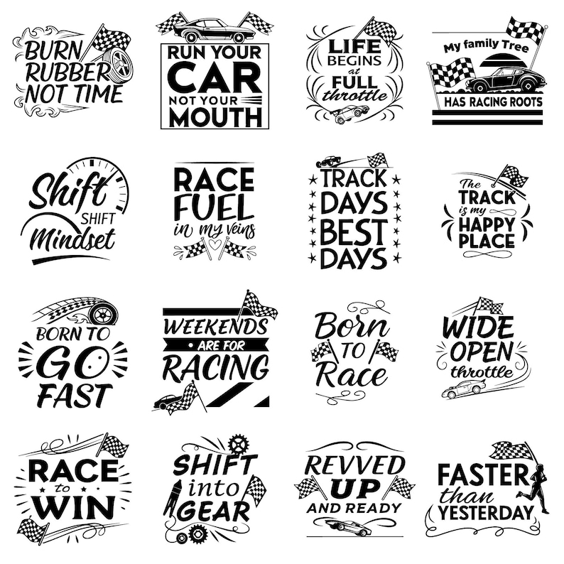 Racing Svg Bundle |retro Racing Svg |race Flag Svg |racing Car Svg ...