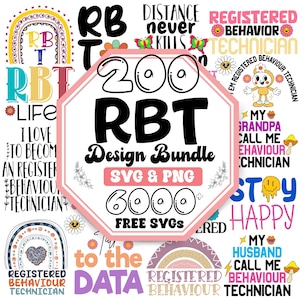 Registered Behavior Technician Svg | Rbt Png | Rbt Svg | Bcba Svg | Behavioral Therapist Svg | Aba Therapist Svg | Behavior Specialist Svg