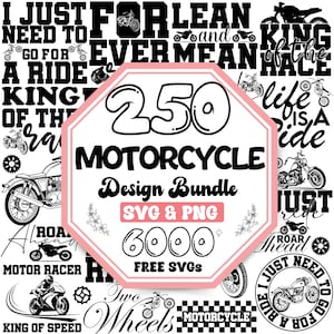 Motorcycle Svg | Motor Bike Svg |Biker Svg |Chopper Svg |Motorcycle Monogram |Motorcycle Clipart For Cricut For Silhouette |Clip Art Bundle