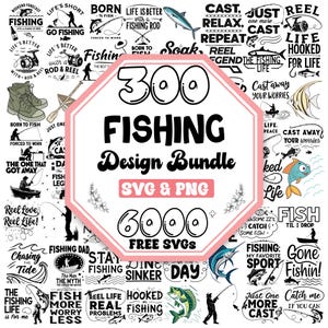 Fishing Svg Bundle |Fisherman Catching Fish Svg |Bass Fishing Art Svg |Bass Fish Designs Svg |Fishing Sublimation Png |Fishing Boat Svg