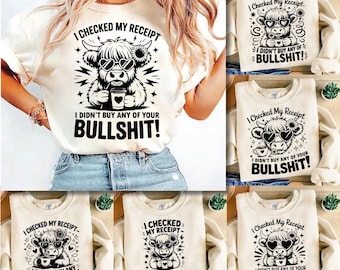 Funny Highland Cow Png Bundle |Sassy Farm Animal Png |Highland Cow Png |Funny Farm Cow Png |Sarcastic Highland Cow Png (Digital Download)