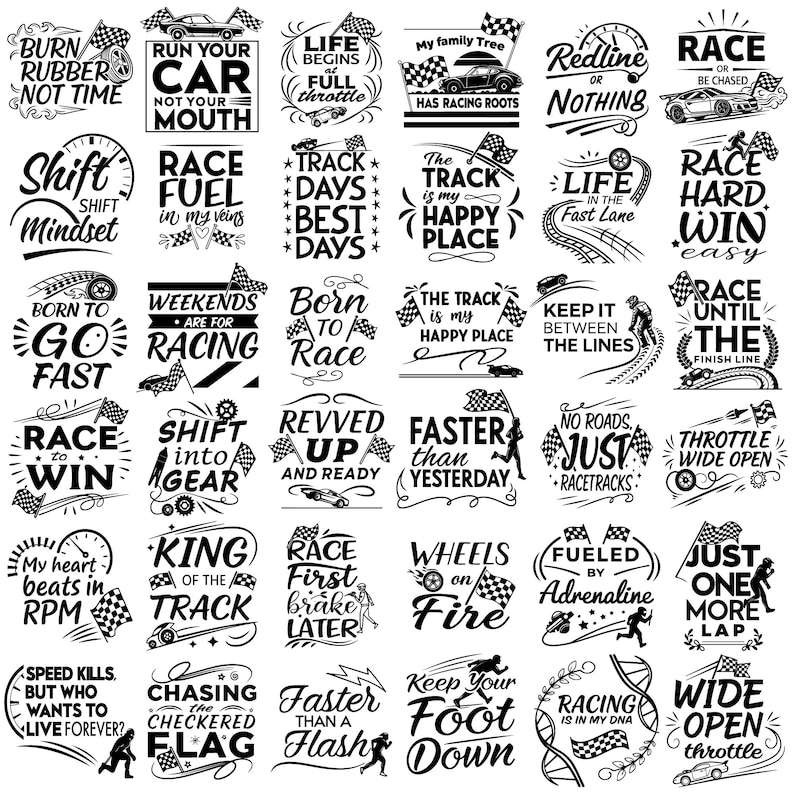 Uncle Racing Svg Racing Svg Bundle |retro Racing Svg |race Flag Svg |racing Car Svg ...