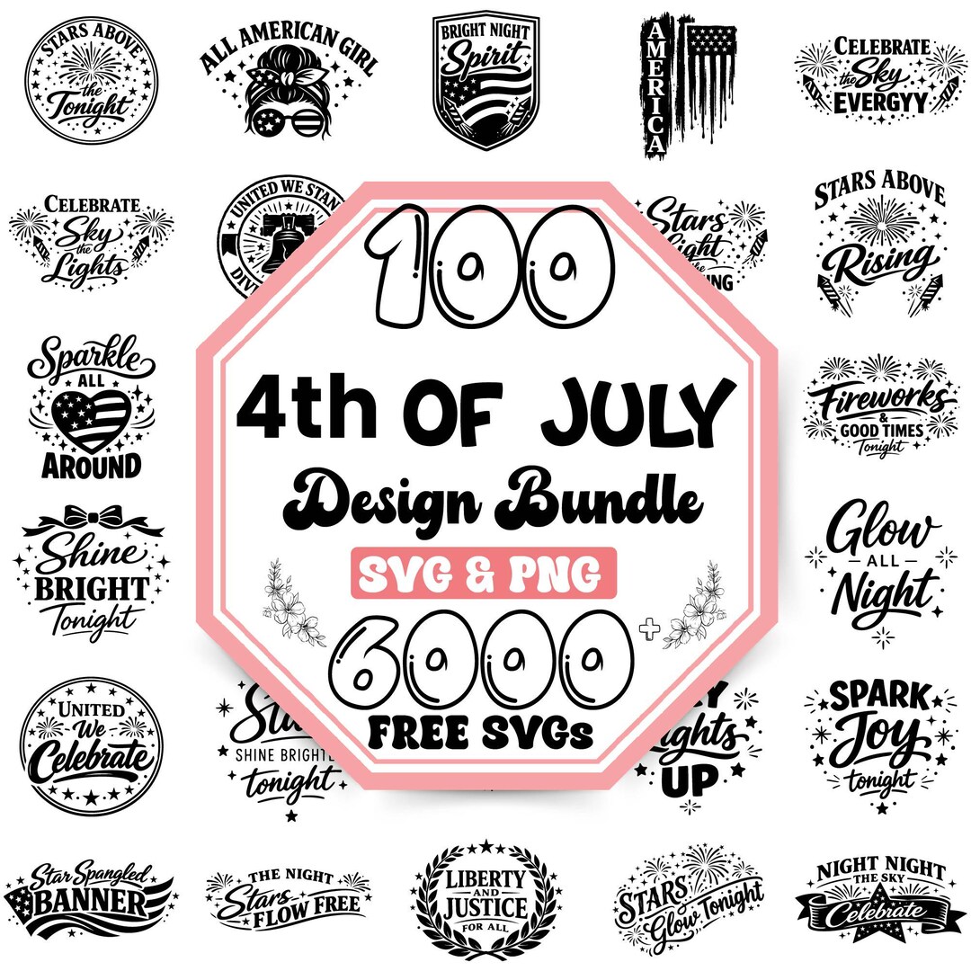 4th of July SVG Bundle |happy Independence Day Svg |american Flag Svg ...