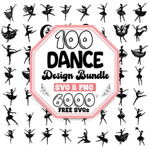 Dance SVG Bundle: Ballet, Festival, Freestyle Designs (Digital Download)