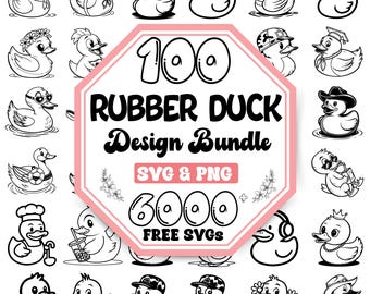 Funny Duck SVG Bundle: Playful Bath Time Designs (Digital Download)