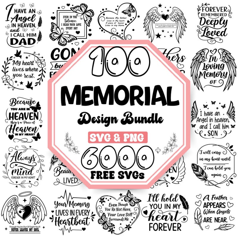 Memory Table Svg In Loving Memory Svg - Etsy