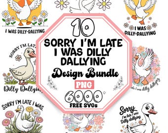 Funny Goose Png Bundle |Funny Animal Png |Funny Animal Goose Designs Png |Sarcastic Goose Png |Retro Floral Cartoon Png (Digital Download)
