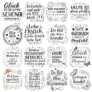 German Plotter Svg Bundle German Saying Svg Bundle |German Craft Quotes |German Thank You Svg (Digital Download) image 3
