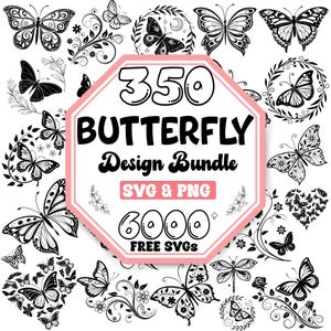 Butterfly Svg | Svg Bundle | Butterflies Papercut Template | Butterfly Laser Cut | Butterfly Cut File |Paper Cut Out, For Silhouette, Cricut