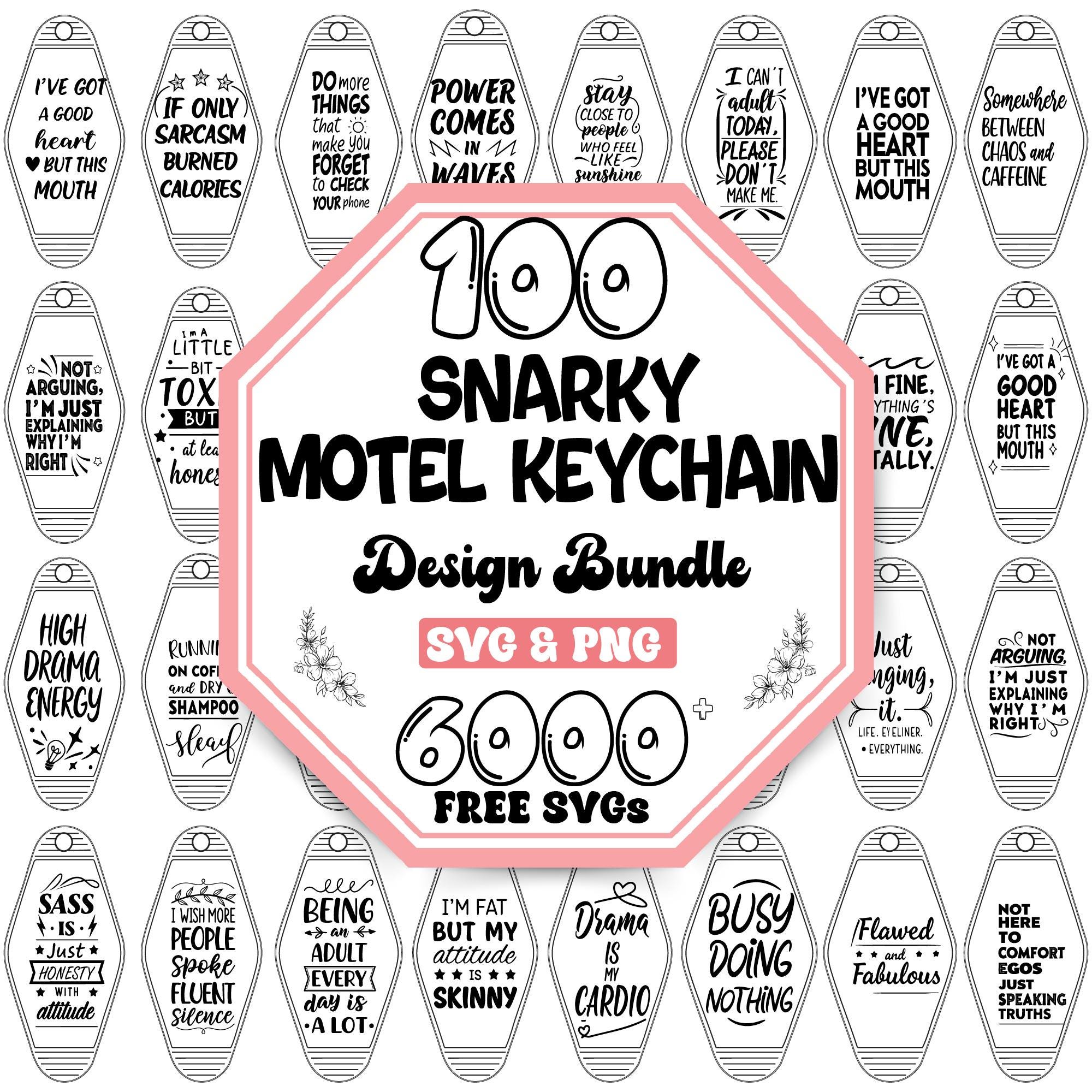 Snarky Motel Keychain Svg Bundle |Retro Motel Keychain Svg |Sarcastic Motel Keychain Svg |Keychain Quotes |Vintage Keychain |Sarcastic Quote
