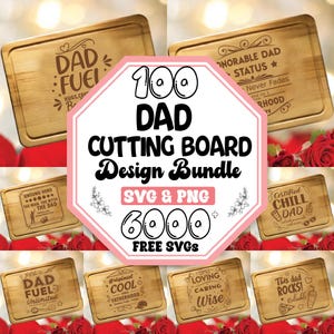 Tabla de cortar divertida para papá (SVG): Decoración de cocina (descarga digital)