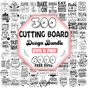 Paquete de diseños SVG de tablas de cortar: Frases divertidas de cocina (descarga digital)