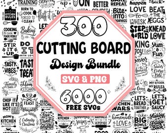 Schneidebrett SVG-Design-Bundle: Lustige Küche Zitate svg (Digitaler Download)