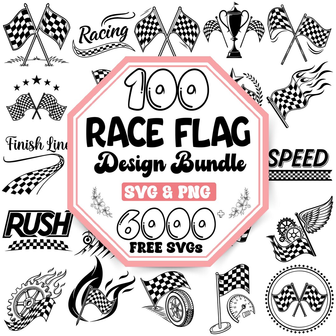Svg Decals Racing Race Flag Svg |racing Svg Bundle |retro Racing Svg |racing Car Svg ...
