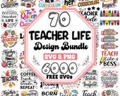 Teacher Life SVG Bundle: School Designs (Digital Download)