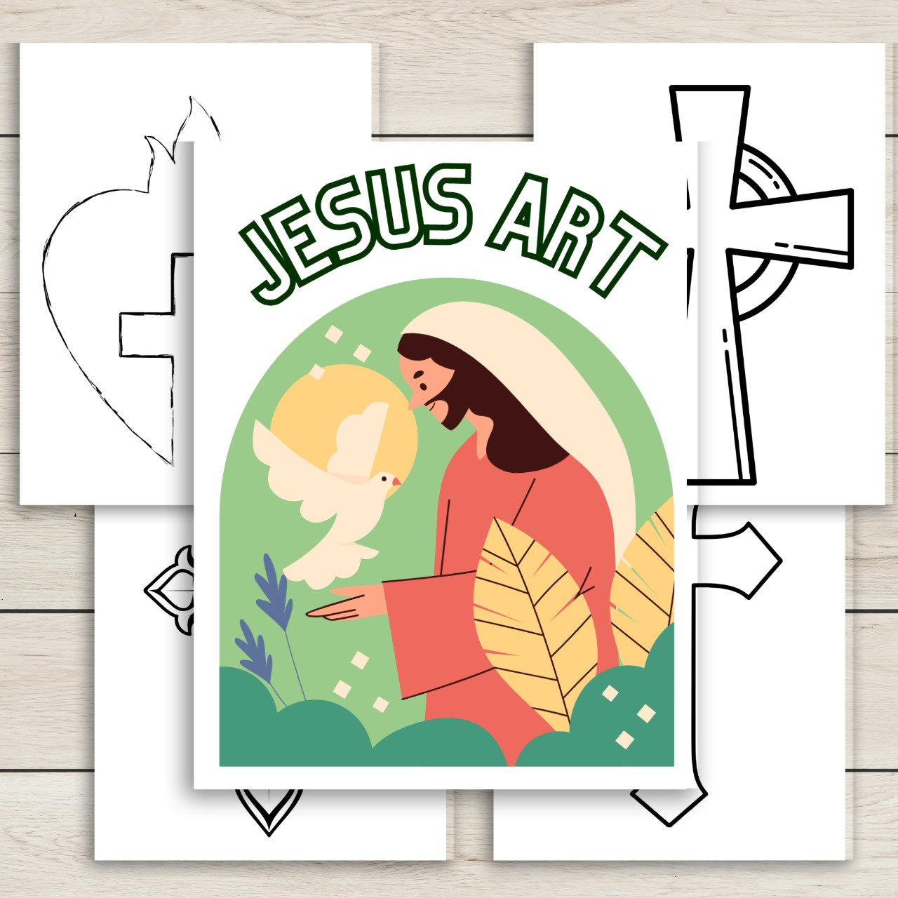 Jesus Coloring Book Jesus Coloring Svg - Etsy Australia