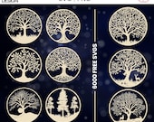 Tree of Life Laser Cut SVG Bundle: Wood Cutting Files (Digital Download)