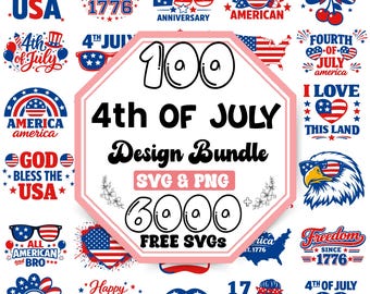 4 juli SVG-bundel | Happy Independence Day Svg | Amerikaanse vlag Svg | Country Day Svg | USA Festive Day Svg | Country Pride | Viering van de VS