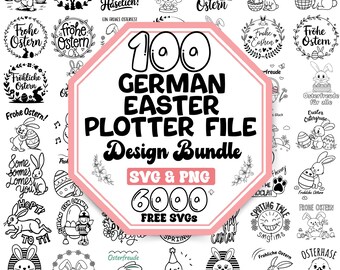 German Easter Plotter Svg Bundle |Happy German Easter Svg |German Sayings Svg |German Plotter Easter Svg |German Easter Quotes Svg