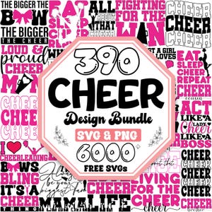 Cheer Svg Bundle | Cheerleading Svg | Cheer Svg | Cheer Squad Svg | Cheer Team Svg | Cheerleader Girl Svg | Cheer Mom Svg | Cut File Cricut