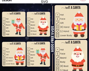 Julklappsspel Laserskuren SVG-paket | Julklappsspel Svg | Vinterspel | Allmän design (digital nedladdning)