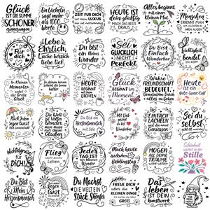 German Plotter Svg Bundle German Saying Svg Bundle |German Craft Quotes |German Thank You Svg (Digital Download) image 2