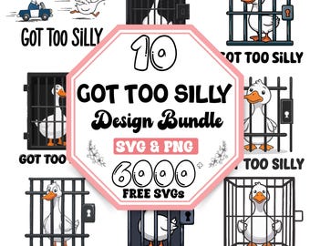 Funny Goose Svg Bundle |Funny Goose Png |Arrested Goose Designs Svg |Sarcastic Goose Svg |Funny Sarcastic Goose Svg (Digital Download)