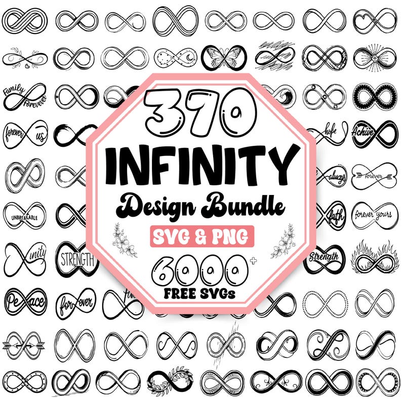 Infinity Love SVG Bundle: Heart & Quote Designs (digital Download) - Etsy