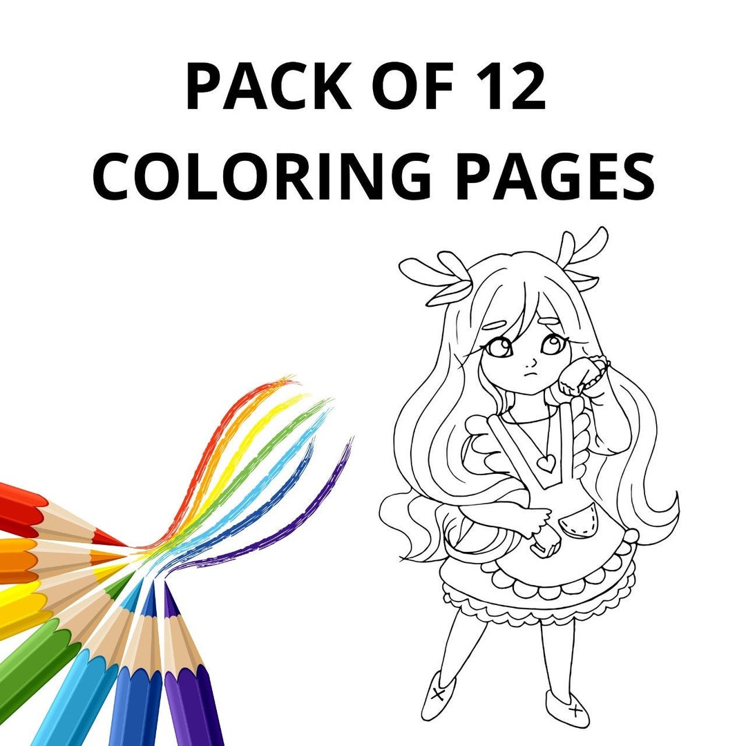 Big Eyes Coloring Pages Big Eyes Coloring Digital Pages Big Eyes ...