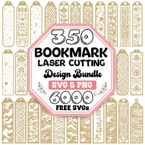Bookmark Svg | Designs of Bookmark Laser Ready SVG Cut Files Bundle | Bookmark Printable | Bookmark Clipart | Bookmark templates for Cricut
