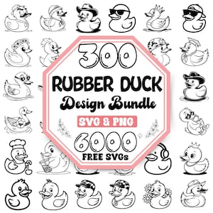 Funny Duck SVG Bundle: Playful Bath Time Designs (Digital Download)