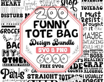 Funny Tote Bag Svg Bundle | Tote Bag Quotes Svg | Tote Bag Sayings Svg | Tote Bag Png | Mom Bag Svg | Funny Tote Bag Png |(Digital Download)