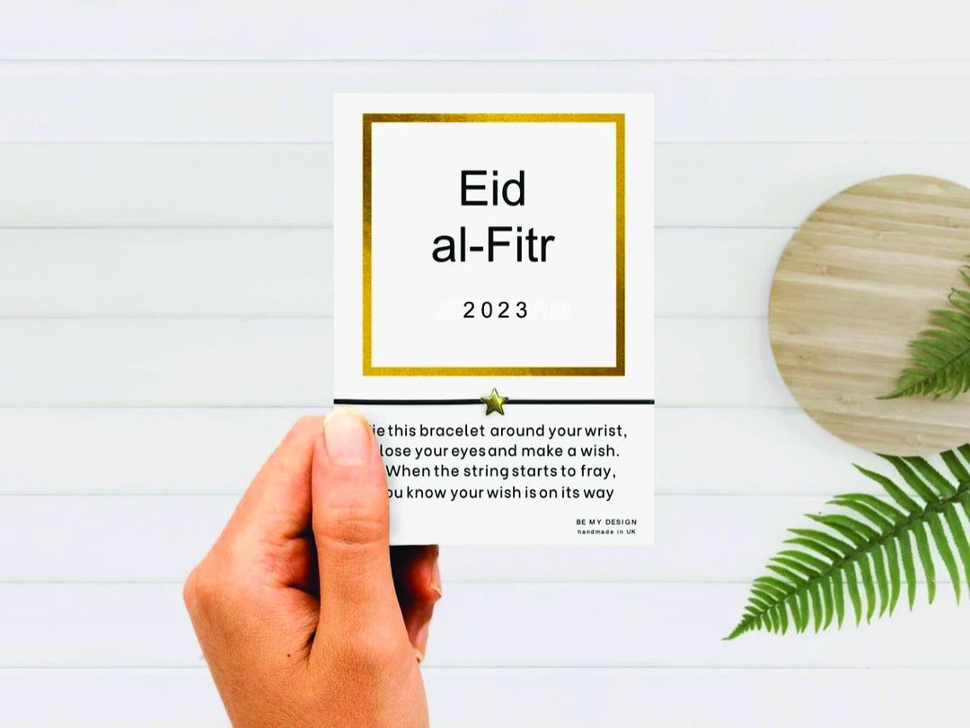 Eid Alfitr Eid Alfitr Gift Eid Gift Wish Bracelet Charm Etsy